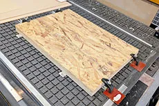 クランプレール付バキュームテーブル